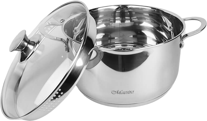 Каструля Maestro з кришкою 1.5 л (MR-3510-16) - Фото 3 Каструля Maestro з кришкою 1.5 л (MR-3510-16) - зображення 3
