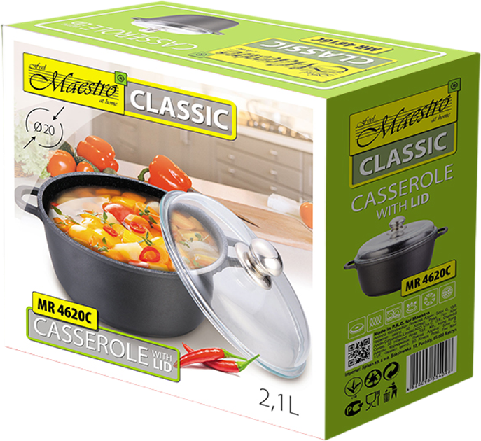Garnek Maestro z pokrywką 2.1 l (MR-4620C) - obraz 4