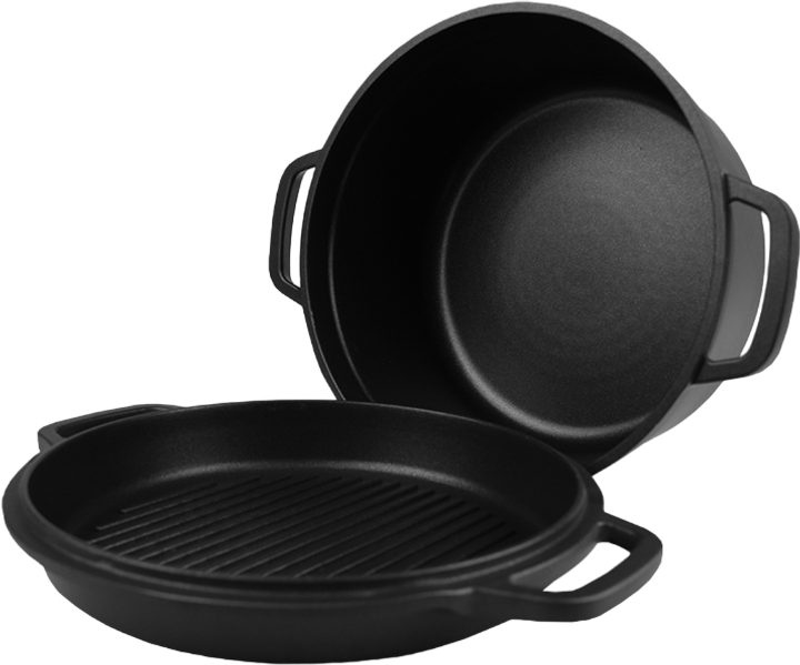 Garnek Maestro z patelnią okrągły 2.55 l (MR-4120) - obraz 3