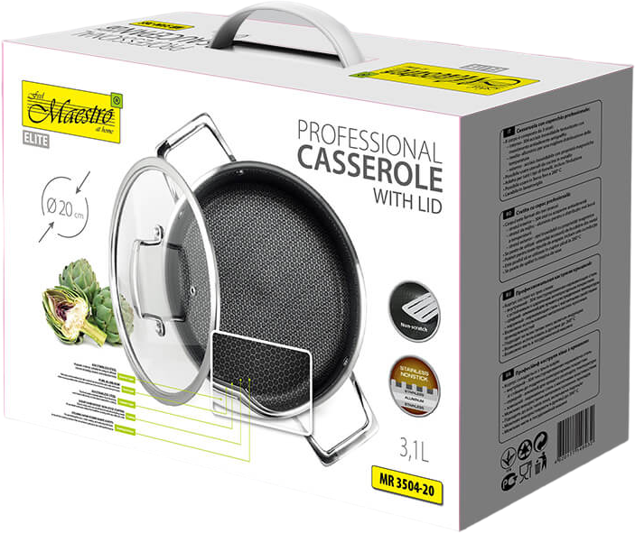 Каструля Maestro з кришкою 3.1 л (MR-3504-20) - зображення 4