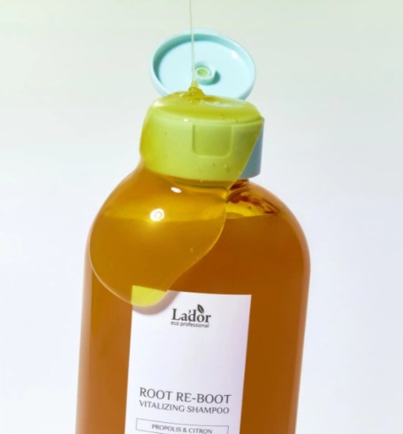 Шампунь против выпадения волос La'dor Root Re-Boot Vitalizing Shampoo Propolis&Citron для сухой кожи головы 300 мл (8808033022264) - изображение 3