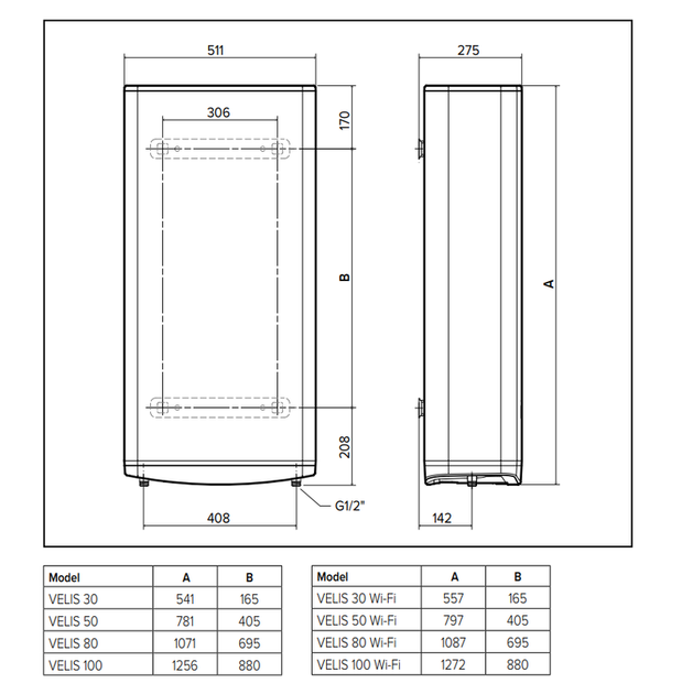 Бойлер Ariston VELIS PRO 100 EU (3626137) - изображение 6