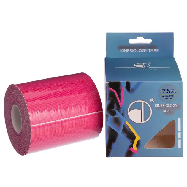 Кінезіо тейп (Kinesio tape) SP-Sport BC-4863-7_5 розмір 5м рожевий - зображення 1