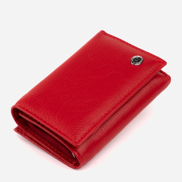Кошелек женский кожаный для карточек ST Leather Accessories 19335 Красный - Фото 1 Кошелек женский кожаный для карточек ST Leather Accessories 19335 Красный - изображение 1