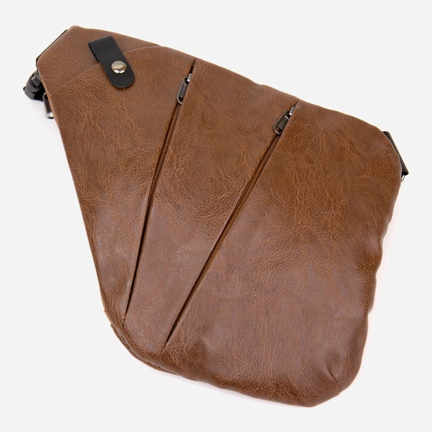 Сумка-слинг через плечо мужская Vintage leather-20567 Коричневая - изображение 3