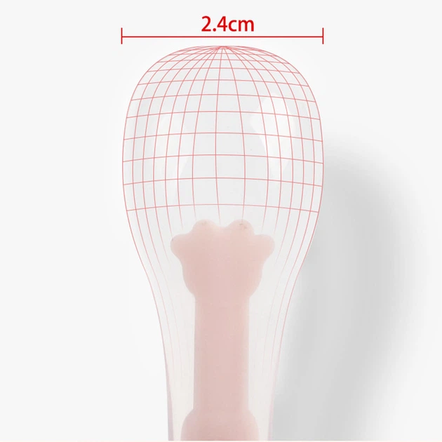 Ручной Молокоотсос Zimeitu Manual Massag 2в1 и Силиконовая ложка для кормления Розовый v-13124 - изображение 5