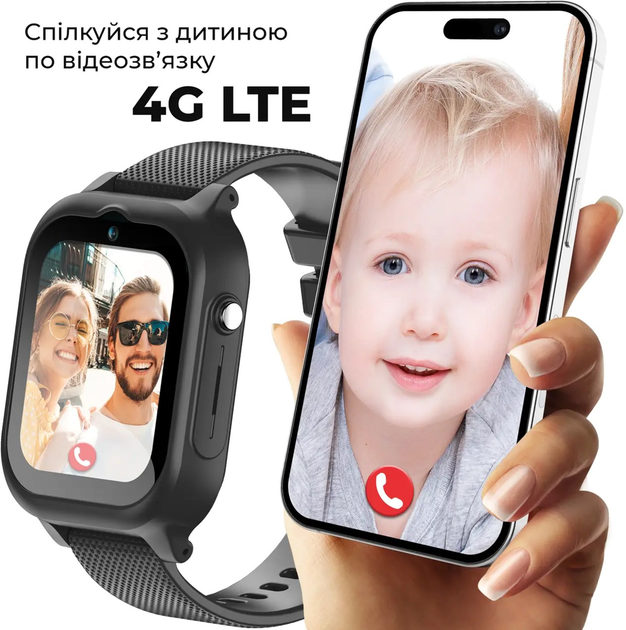 Смарт-годинник Jetix G99 GPS 4G Black (G99-RA) - зображення 4