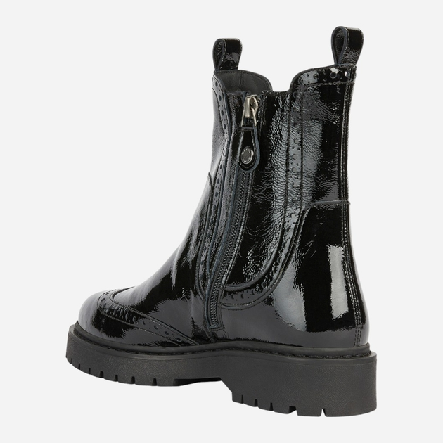 Botki damskie lakierowane Geox D26QDE00067-C9999 39.5 Czarne (8050036776259) - obraz 3