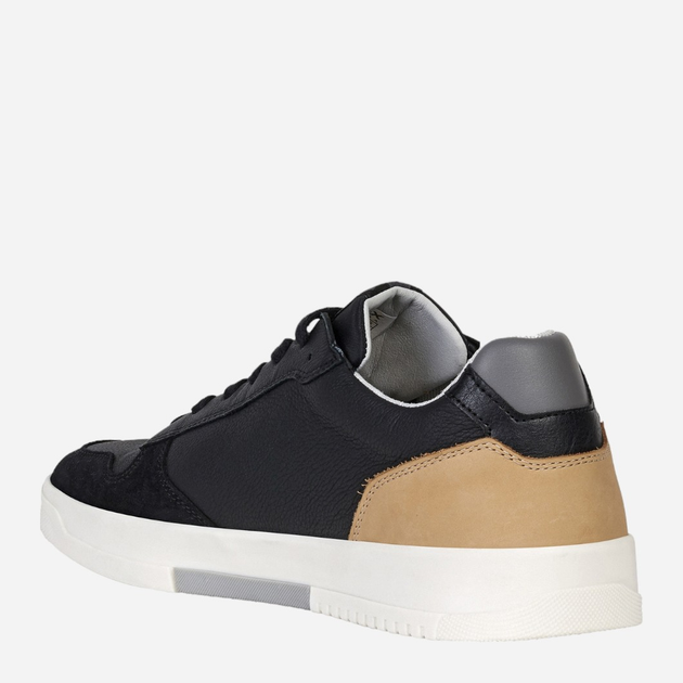 Sneakersy męskie skórzane Geox U15AGB0LM22-C9209 46 Czarne (8050036065193) - obraz 3
