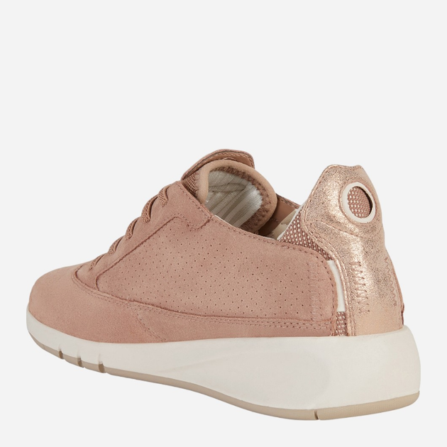 Sneakersy damskie zamszowe Geox D02HNA00022-C8007 40 Różowe (8050036830111) - obraz 3