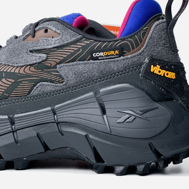 Sneakersy męskie do kostki Reebok Zig Kinetica 2.5 Edge 100033180 44 Szare z niebieskim (4066756568467) - obraz 4