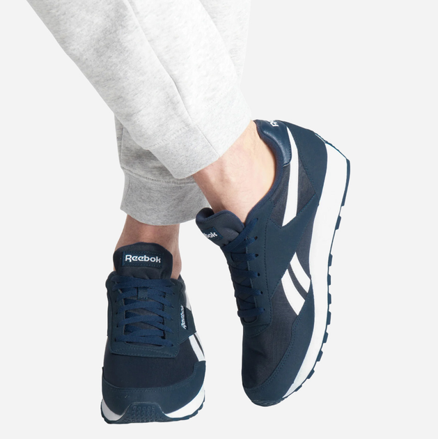 Buty sportowe męskie do kostki Reebok Rewind Run 100001391 44.5 Niebieskie (4064037816887) - obraz 2