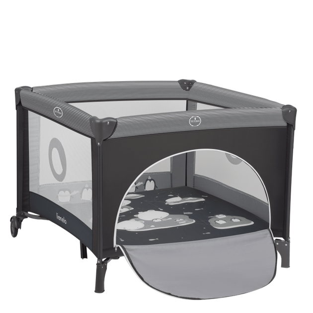 Манеж Lionelo BONNIE GREY SCANDI - Фото 3 Манеж Lionelo BONNIE GREY SCANDI - изображение 3