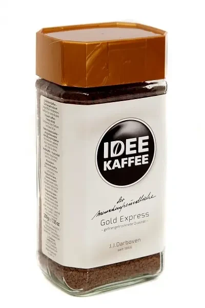 Кава розчинна Idee Kaffee Gold Express J. J. Darboven 100% арабіка 100г - Фото 1 Кава розчинна Idee Kaffee Gold Express J. J. Darboven 100% арабіка 100г - изображение 1