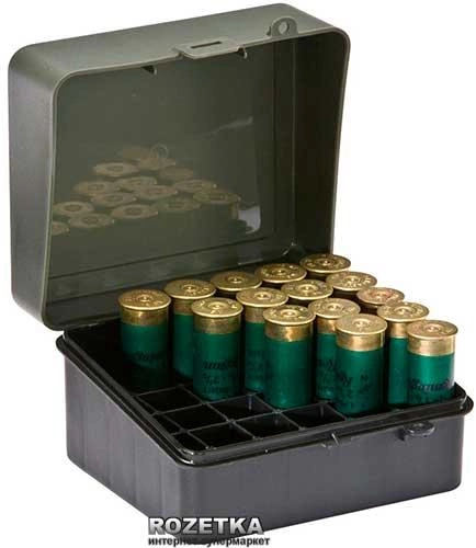 Коробка Plano Shot Shell Box 3.5 " для патронов К12 Зеленая (1217-01) - изображение 1