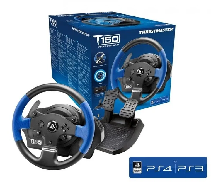 Руль с педалями Thrustmaster PC/PS3/PS4 T150 Force Feedback Official Sony licensed Black (4160628) [64341] - изображение 5