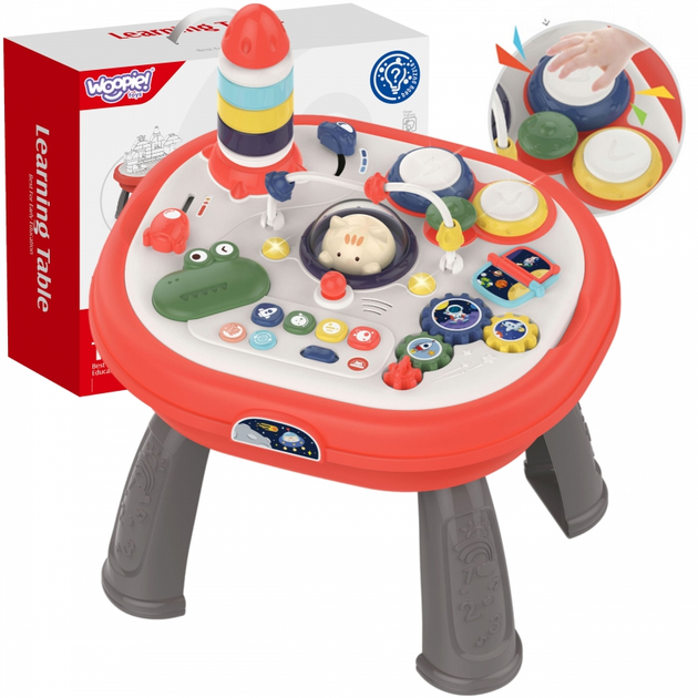 Interaktywny stolik dziecięcy Woopie Toys Kosmos (5904326949362) - obraz 1