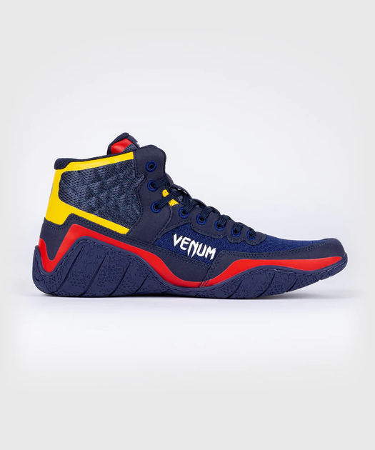 Борцівки Venum Elite Wrestling Shoes Blue Yellow (VENUM-05083-405-8-40.5) - зображення 4