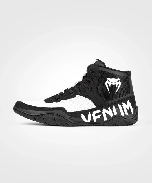 Борцівки Venum Elite Wrestling Shoes Black White (VENUM-05083-108-13-47) - Фото 2 Борцівки Venum Elite Wrestling Shoes Black White (VENUM-05083-108-13-47) - зображення 2