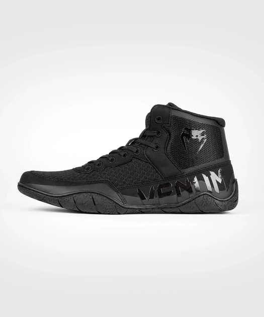 Борцівки Venum Elite Wrestling Shoes Black Black (VENUM-05083-114-8-40.5) - Фото 2 Борцівки Venum Elite Wrestling Shoes Black Black (VENUM-05083-114-8-40.5) - зображення 2