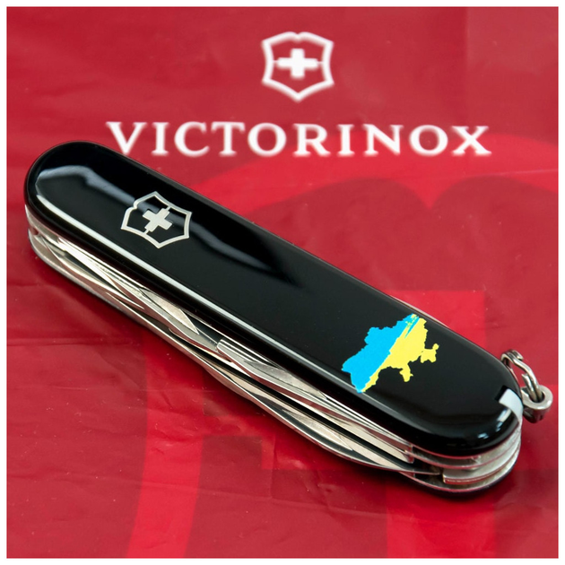 Ніж Victorinox Climber Ukraine "Карта України Жовто-Блакитна" (m410890) - зображення 2