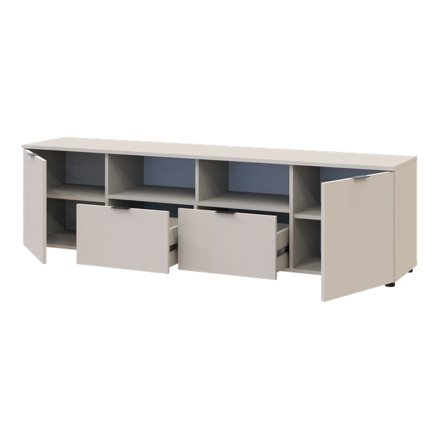 Тумба під ТВ Doros Рон 4 180х38х50 см Кашемір (DRS-011455) - Фото 4 Тумба під ТВ Doros Рон 4 180х38х50 см Кашемір (DRS-011455) - изображение 4
