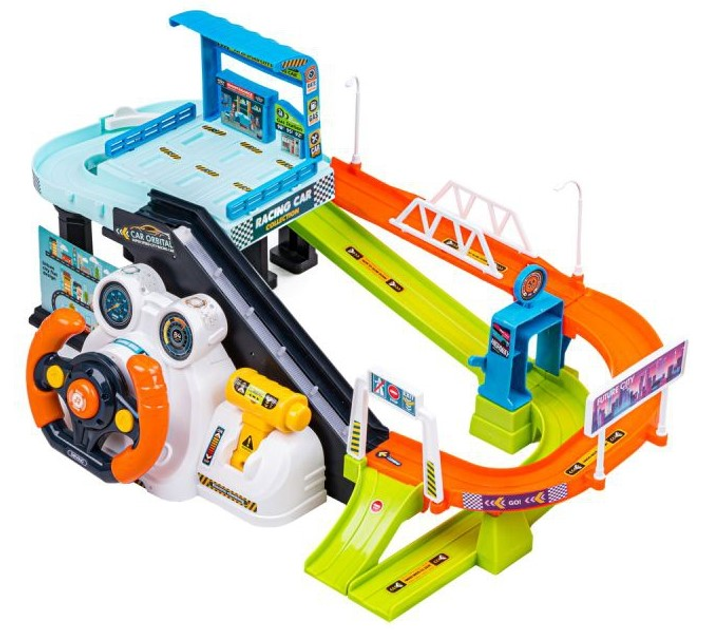  Parking garaz Woopie Toys z interaktywną kierownicą i autem (5904326945579) - obraz 1