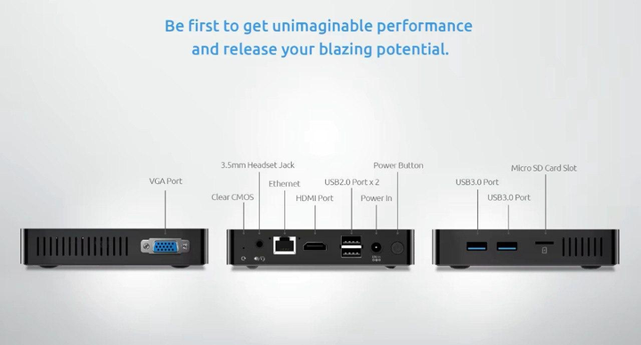 Міні ПК BMAX B1 Pro Mini PC Intel N4000 / 8GB RAM / 128GB