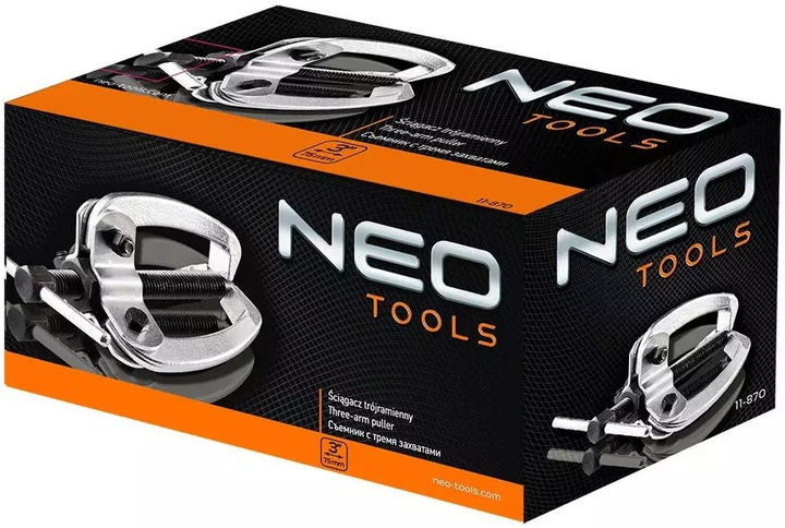 Знімач підшипників NEO Tools 3-х лапковий 3" 11-870 (5907558420142) - зображення 5