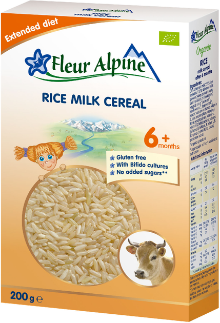 Дитяча молочна каша Fleur Alpine Organic Rice Рисова 200 г (4779050670193) - зображення 1