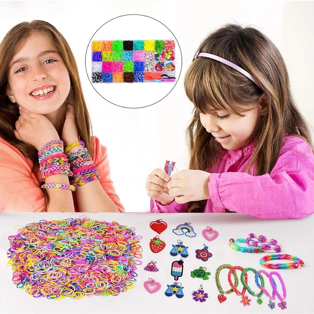 Набор резинок для плетения браслетов Fashion Loom Bands, 1500 шт, 23 цвета с аксессуарами - Фото 2 Набор резинок для плетения браслетов Fashion Loom Bands, 1500 шт, 23 цвета с аксессуарами - изображение 2