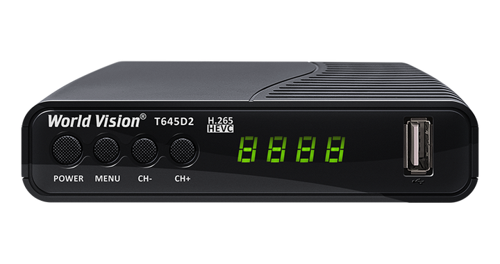 Ефірний Т2 ресивер цифровий тюнер World Vision T645D2 - зображення 2