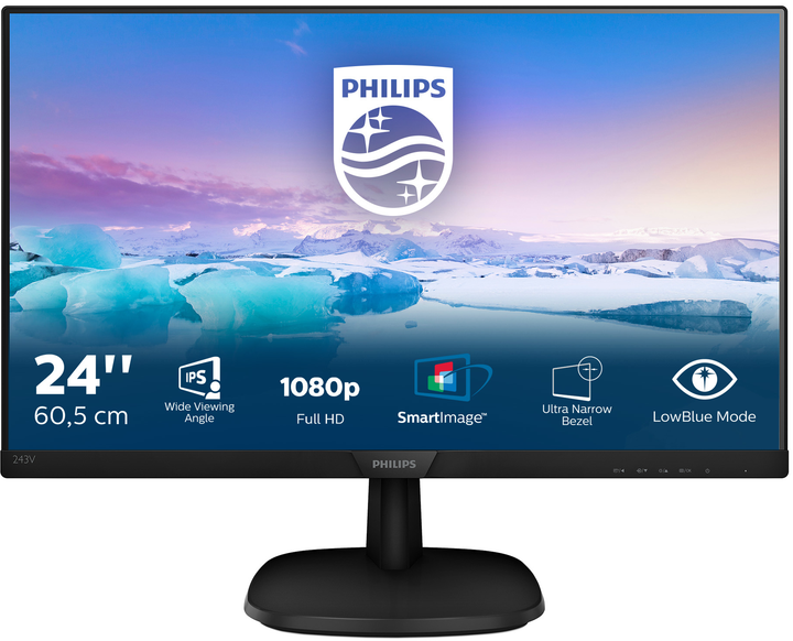Монитор 24" Philips V-line 243V7QDSB Full HD IPS 75 Гц Factory ...