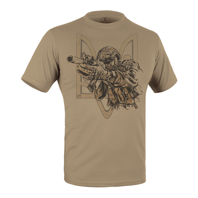 Футболка з малюнком P1G UA Special Forces Tan 499 3XL (UA281-29891-TN-SF) - изображение 1