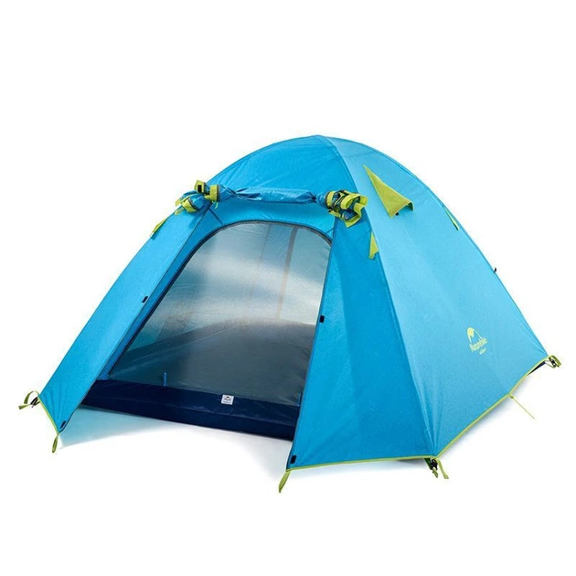 Трехместная надувная палатка Naturehike P-Series NH18Z033-P 210T/65D, голубой - изображение 2