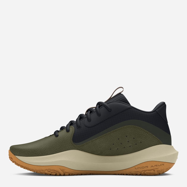 Мужские кроссовки для баскетбола Under Armour Lockdown 7 3028512-300 45.5 (11.5US) 29.5 см Оливковые (196886593290) - изображение 3