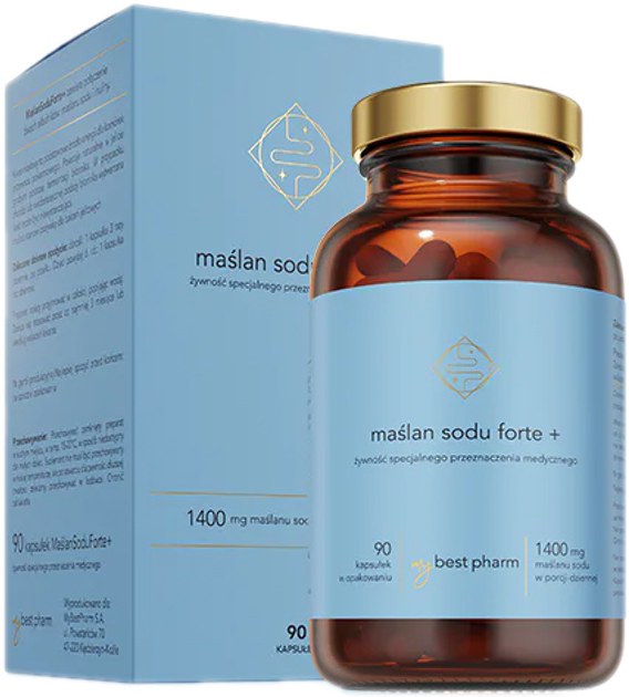 Дієтична добавка MyBestPharm Maslan Sodu Forte+ 90 капсул (5904824651392) - зображення 1