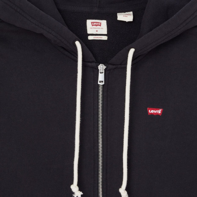 Толстовка на блискавці чоловіча Levi's The Original Hm Zip Up 34584-0016 M Чорна (5401043952472) - зображення 5