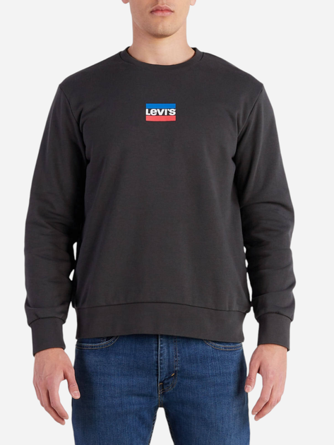 Світшот чоловічий Levi's Standard Graphic Crew Mini Sportswear S 38423-0046 XL Чорний (5401043987894) - зображення 1