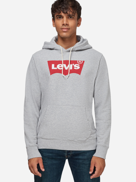 Bluza męska z kapturem Levi's Standard Graphic 38424-0000 S Szara (5400898437813) - obraz 1