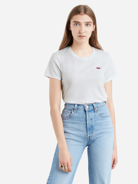 Koszulka damska bawełniana Levi's Perfect 39185-0028 XL Biała (5400816245827) - obraz 1