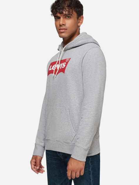 Bluza męska z kapturem Levi's Standard Graphic 38424-0000 S Szara (5400898437813) - obraz 4