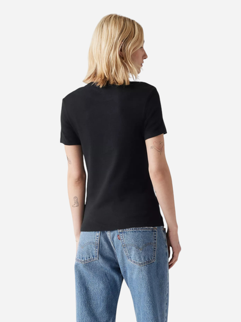 Koszulka damska bawełniana Levi's Essential Hm Ss 000KK-0001 L Czarna (5401157387900) - obraz 2