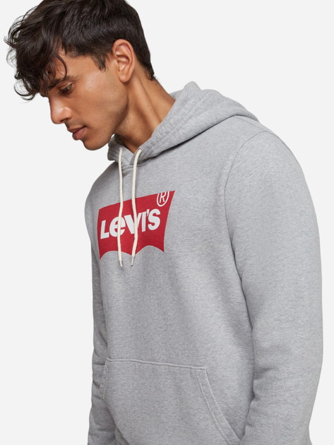 Bluza męska z kapturem Levi's Standard Graphic 38424-0000 L Szara (5400898437806) - obraz 5