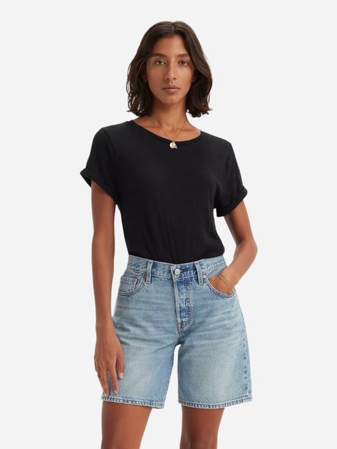 Футболка бавовняна жіноча Levi's Margot A7247-0003 L Чорна (5401128907373) - зображення 3