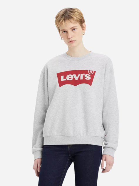 Акція на Світшот оверсайз жіночий Levi's Gr Everyday Crew A8800-0026 S Сірий від Rozetka