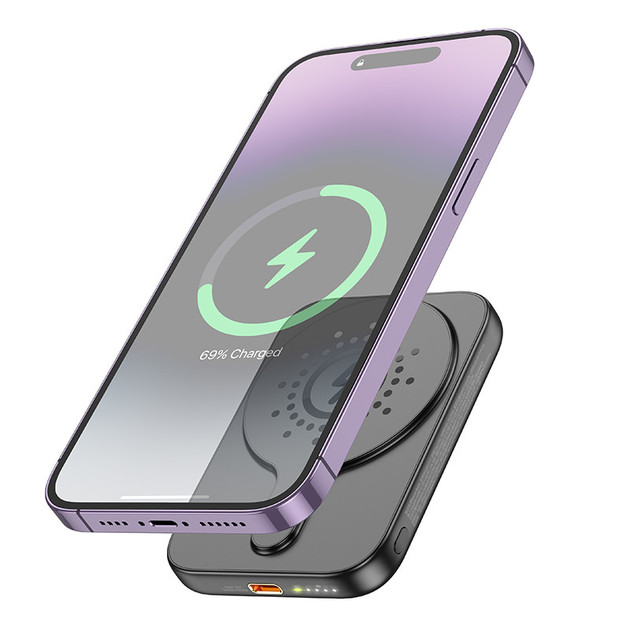 Павербанк с быстрой 20W и беспроводной зарядкой MagSafe 5000mAh HOCO ...
