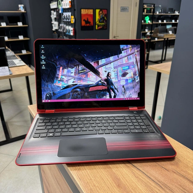 Ноутбук HP Pavilion 15-bk060na/ 15.6" FullHD, IPS, сенсорний/ Intel Core i3 7100U (2.4 ГГц)/ Intel HD 620/ 8 GB/ 256 GB SSD (Б/В) - зображення 2