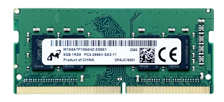 Оперативная память Micron SODIMM DDR4 8Gb 1Rx8 2666Mhz PC4-2666V