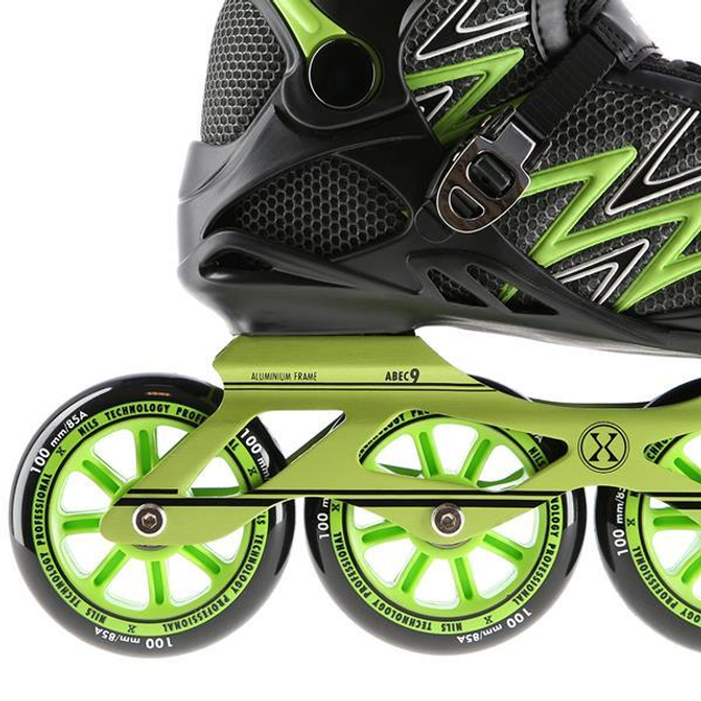 Łyżworolki Nils Extreme NA8660 Zielone 45 (5907695594003) - obraz 5